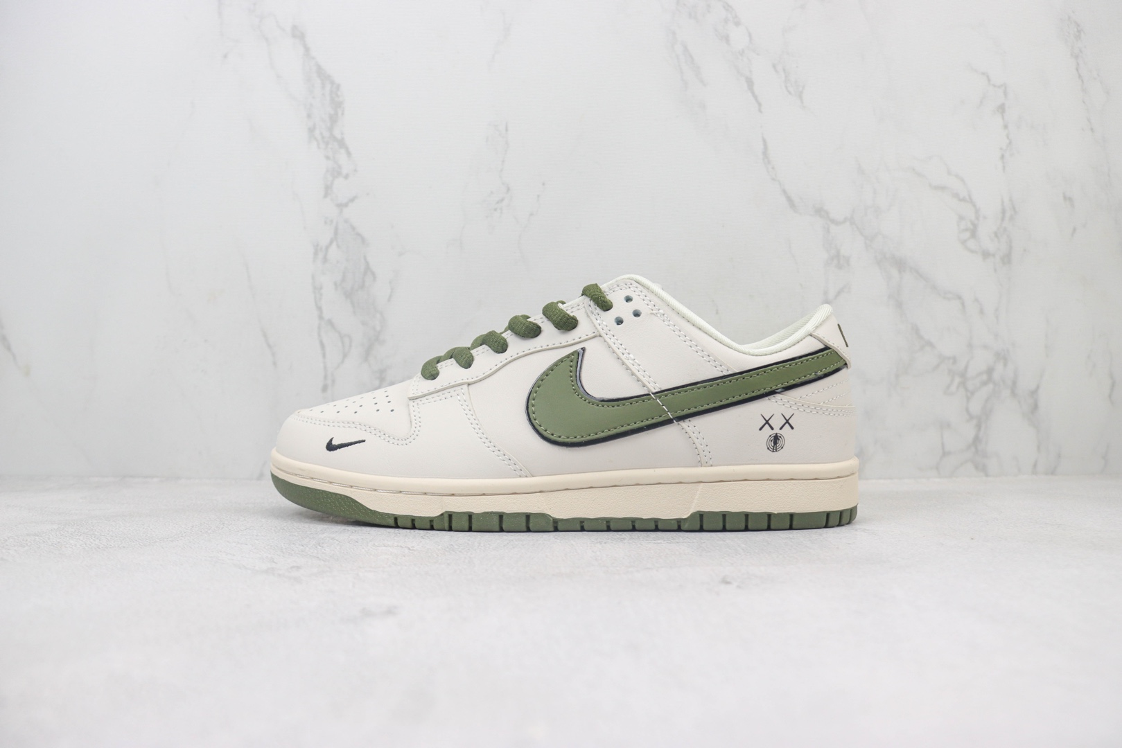 耐克Nike SB Dunk Low纯原版本低帮SB Dunk灰白绿板鞋 莆田耐克代理 货号：DD1391-121