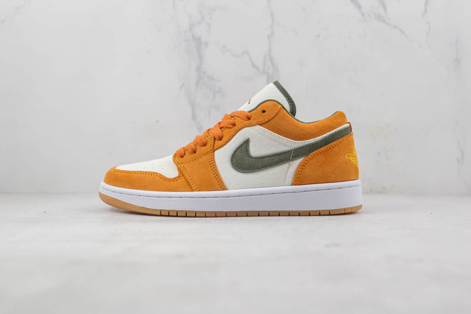 乔丹Air Jordan 1 Low SE Ceramic天花板纯原复刻低帮AJ1复古橙黄色板鞋原盒原标 货号：DH6931-102